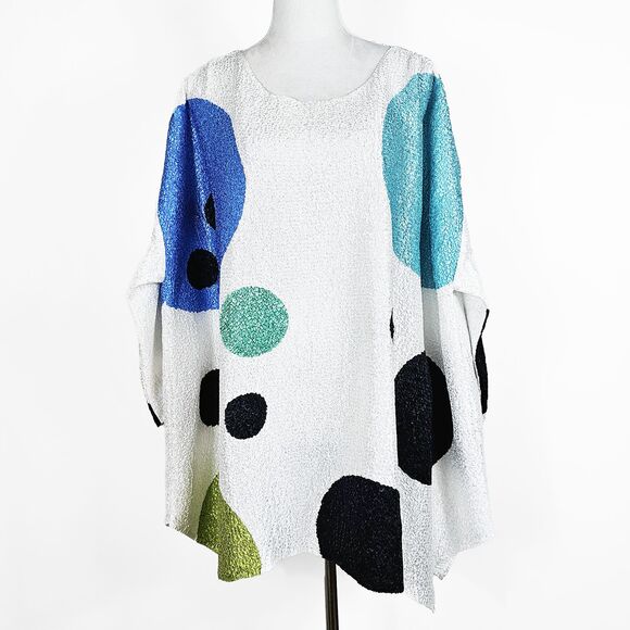 Berek Galaxy Dots Oversized Artsy Lagenlook Size 2 - XXL/XXXL Blouse - Picture 7 of 7